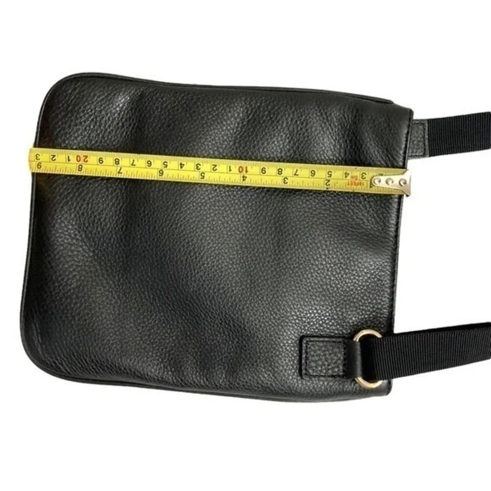 Michael kors black leather crossbody bag with faux jewels